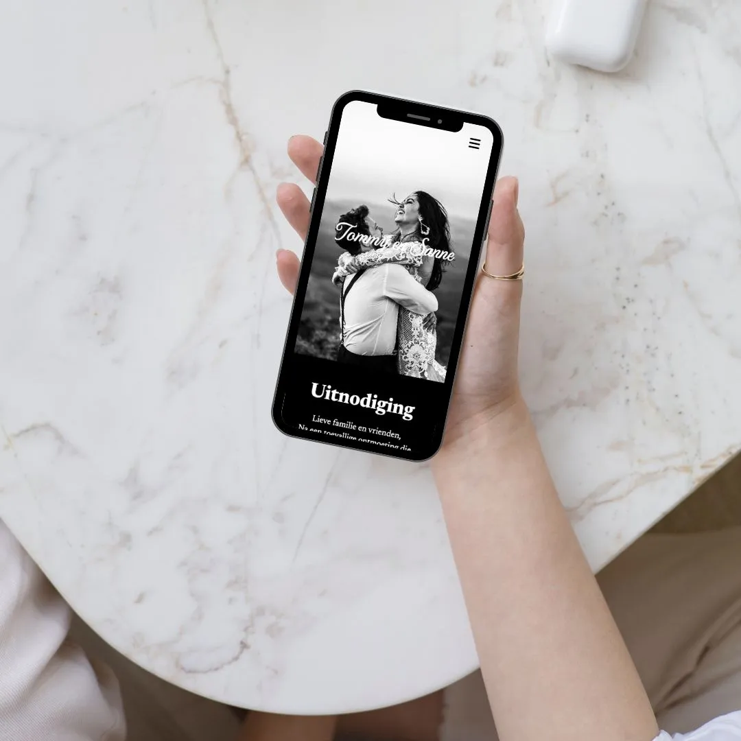 Voorbeeld van een Save the Date