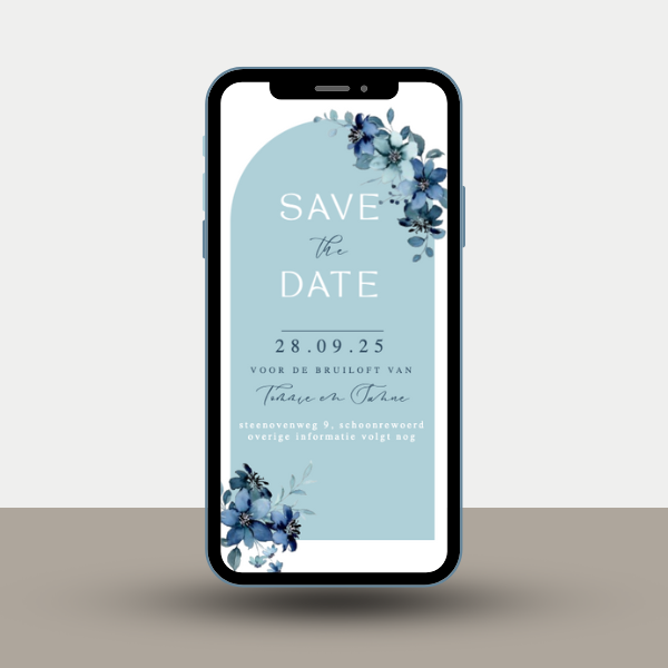 Save The Date: blueflowers