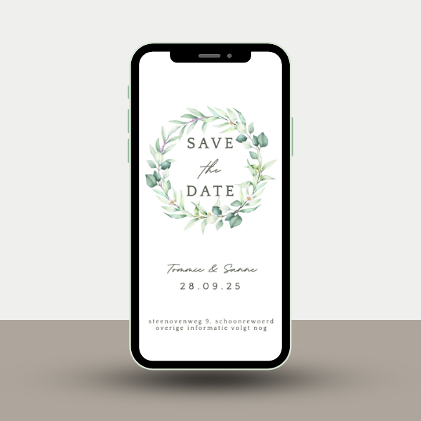 Save The Date: botanical